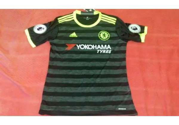 Camisa Chelsea AWAY 16/17 preta tamanho M