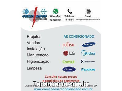 Ar condicionado- Instalação Manutenção Higienização Vendas
