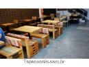 Conjunto de Mesas e cadeiras madeira artesanais