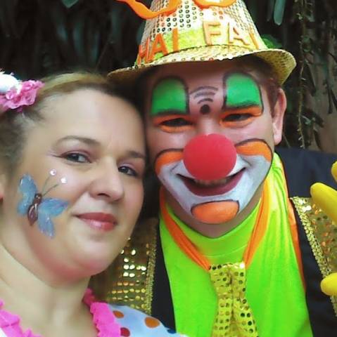Palhaço HaiFai Neon Animação Festa Infantil São Paulo e ABC