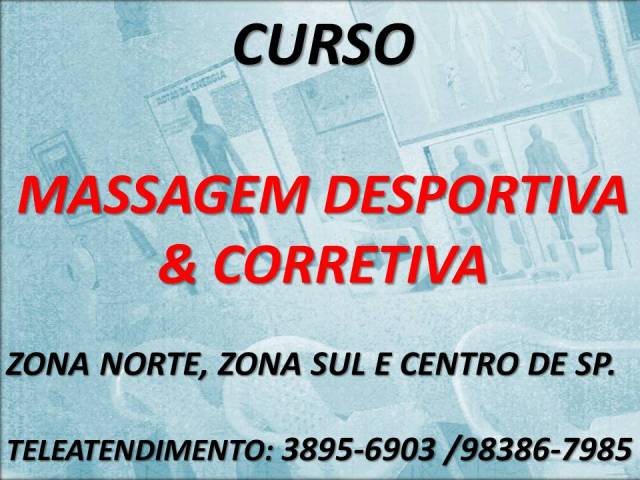 CURSOS DE MASSAGEM DESPORTIVA