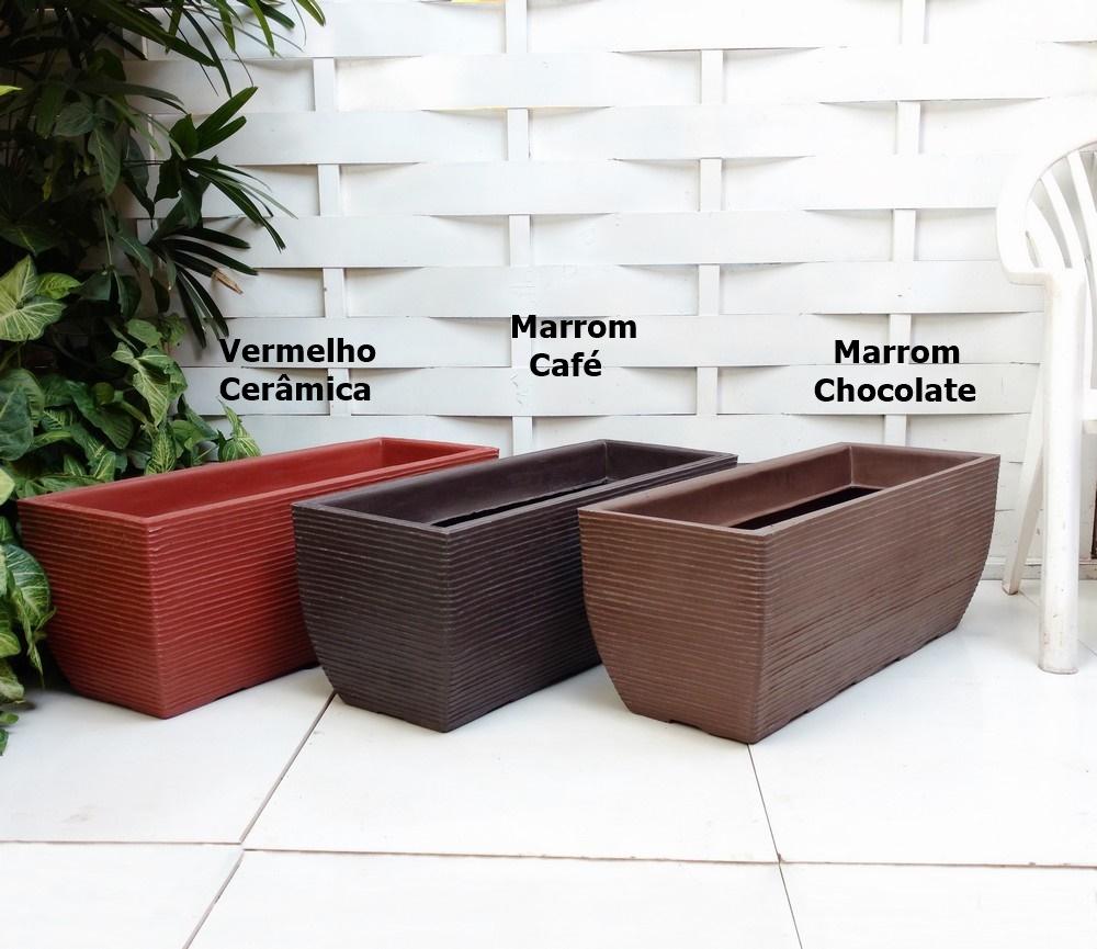 Jardineiras Planta Plastico Horta Floreira Bacia 80x30