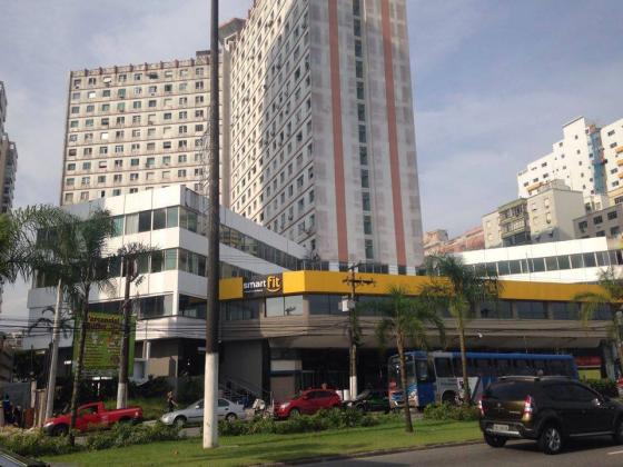 Apto Mobiliado na Av da Praia em Santos - SP