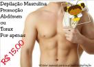 Depilação Masculina Promoção: Abdômen ou Tórax R$ 15, 00