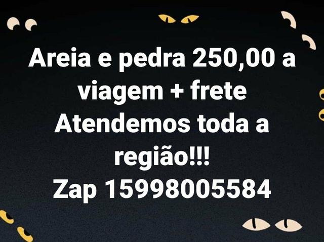 Areia, pedra, pedrisco, 250, 00 a viagem + frete - Materiais de construção e jardim