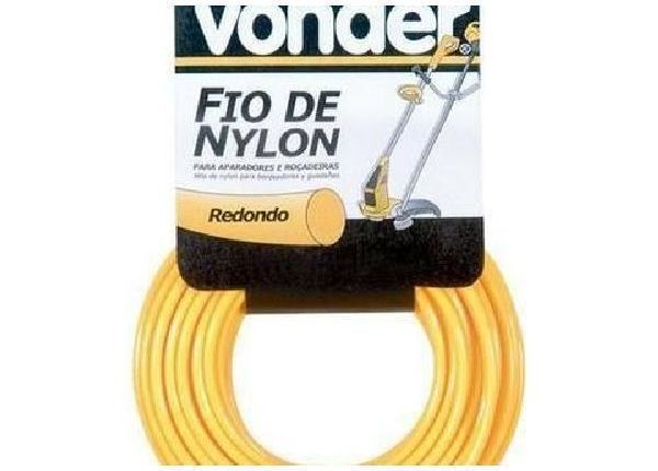 Linha de Nylon para aparador de grama 2mm com 15m Vonder - Materiais de construção e jardim