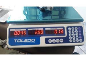 Balança comercial Toledo digital 40 kilos bi volt bateria recarrega 279, 00 - Materiais de constru