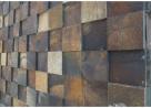 Pedra Ferro Basalto Ferrugiminoso Mosaico Xadrez 3D Parede Promoção Magnifique - Objetos de decora