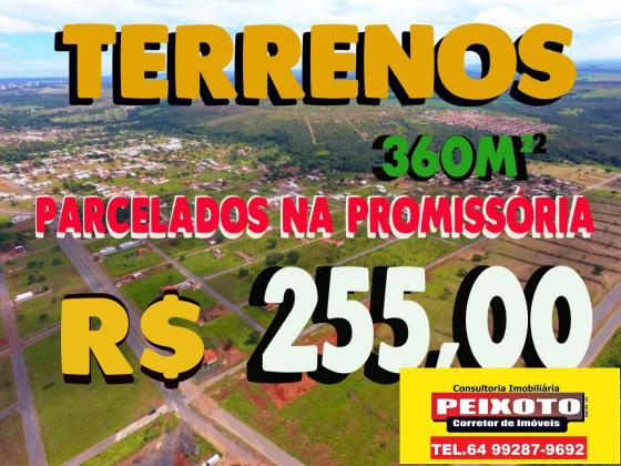loteamento em caldas novas BARATO parcelado na promissória