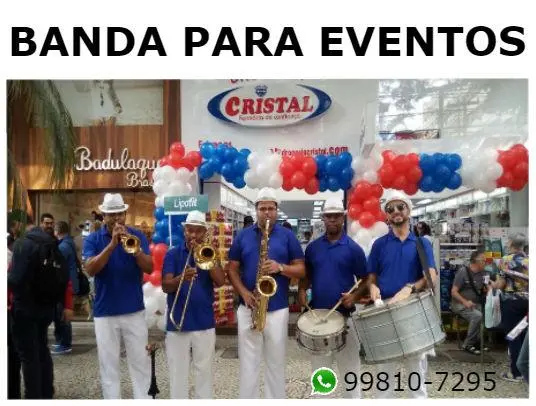 Bandinha para Festas, Inaugurações e Eventos (Ac. cartões)