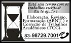 Assessoria Acadêmica (TCC,Monografia,Artigo Científico,Dissertação,Tese e afins) em João Pessoa