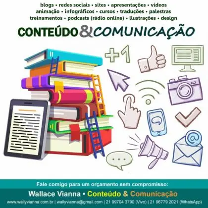 Wally Vianna conteúdo e comunicação freelance autônomo RJ
