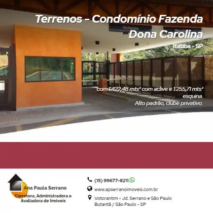 Terrenos - Loteamento Fazenda Dona Carolina