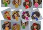 Pano De Prato Com Boneca Pintada A Mão Para Aplicar Crochê