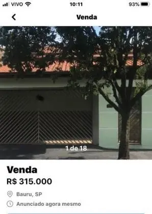 VENDO CASA EM BAURU