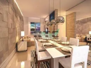 Apartamentos 2 e 3 dormitórios na Vila Caiçara em Praia Grande - SP