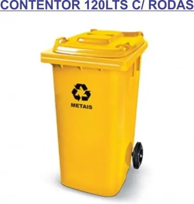 Contentores de lixo c/ rodas 120lts , 240lts a 360lts