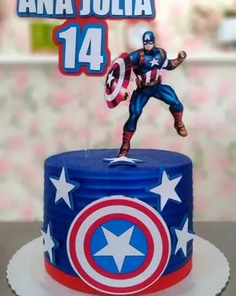 Bolo Capitão America - Essence_Candy