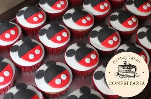 Cupcake de Pasta Americana do Mickey - Essence Candy