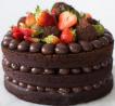Bolo Naked Cake de Chocolate com Recheio de Brigadeiro e Morango - Essence_Candy