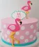 Bolo Rosa Flamingo em Pasta Americana - Essence_ Candy