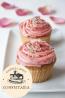 Cupcake com Cobertura de Chantilly Rosa com Confeito Colorido - Essence Candy