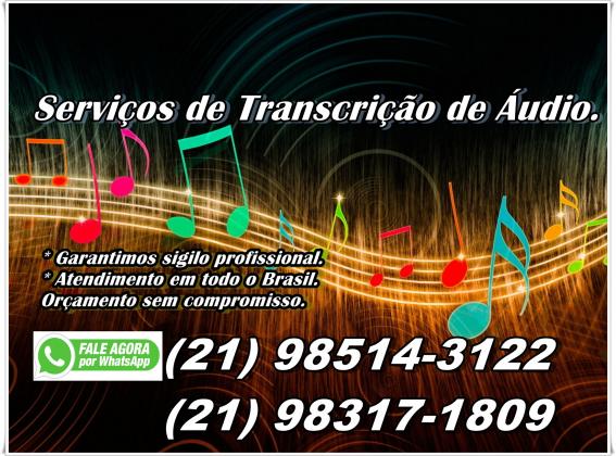 Transcrição de Áudio e Vídeo