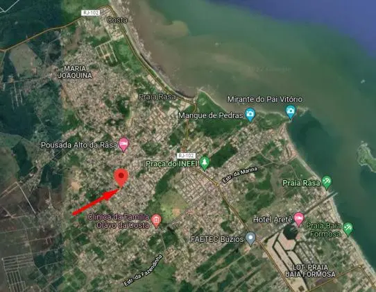 Terreno localizado em Búzios-RJ, próximo da praia da rasa e do centro.