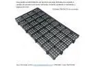 Piso estrados pallet plástico modelo leve 50x25x2, 5