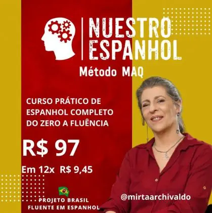 Curso de Espanhol Completo On-line do Zero a Fluência Por Apenas 97 Reais