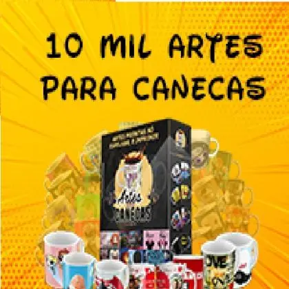 10 Mil Artes para Canecas Personalizadas