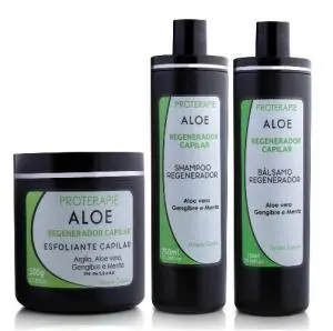 aloe Kit 1 Básico anti-queda e crescimento capilar trat, pra um mês