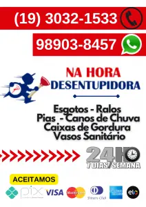 Desentupidora no Parque Villa Flores em Sumaré