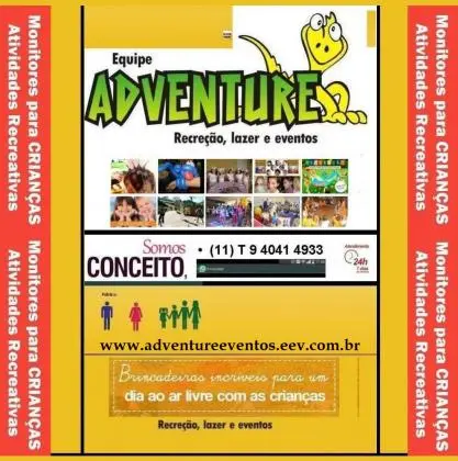 Monitores Animação Recreação Infantil ABC - SBC - São Caetano Sul - Santo André