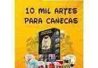 10 Mil Artes para Canecas Personalizadas