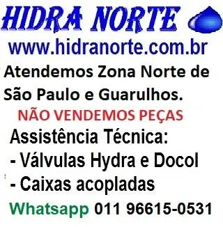 REPARO DE VÁLVULAS HYDRA ZONA NORTE - CURSO DE SISTEMAS DE DESCARGAS DA EMPRESA DECA HYDRA