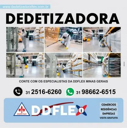Dedetização Flex para insetos rasteiros e voadores