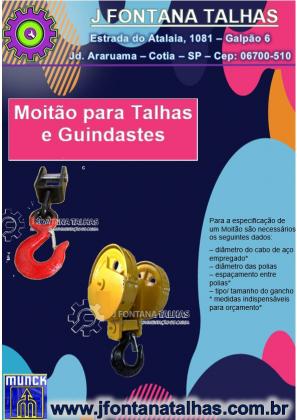 moitão para talha e guindaste