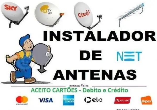 Apontamento de antenas, Instalação de receptores para TV a cabo