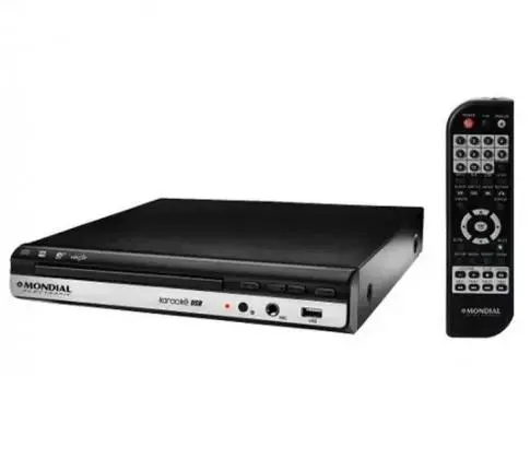 Dvd Player Mondial, Entrada Microfône Karaokê, Entrada Usb, Toca Mp3, Produto Brasileiro - Loja El