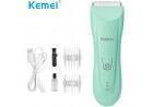 Máquina de Cortar cabelo Infantil 100-240v Verde Kemei - KM-811 - Loja Eletrovendas