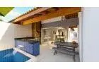 Vendo Casa Nova com piscina, 2 dorm. e  4 vagas na garagem