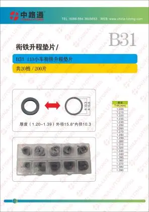 fit for Bosch Common Rail CRIN Hexagonal Solenoid Shim Kit