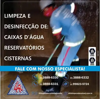 Desinfecção da Caixa D'Água - Nova Friburgo