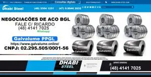 Bobina Galvalume Para Fabricas de Telhas e calhas em São Paulo