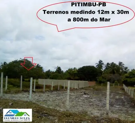 PITIMBU-PB/BRASIL - PONTA DE COQUEIRO - DOIS TERRENO A 600M DA PRAIA