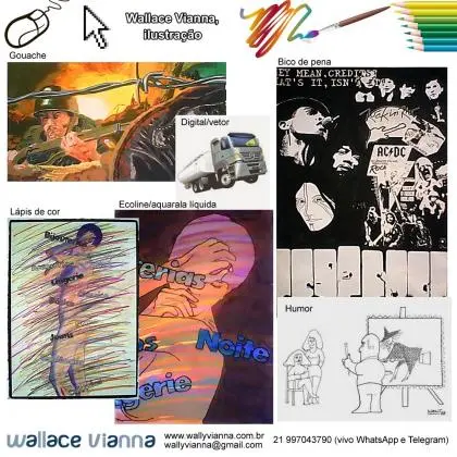 Wallace Vianna ilustrador desenhista freelancer autônomo Rio de Janeiro RJ