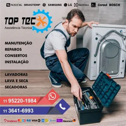 Consertos para lavadoras, lava e seca e secadora de roupas