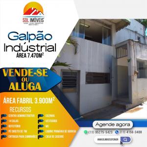 Vende - se Galpão Industrial de 7.470m²