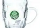 Caneca Vidro 310ml Com Abridor - Palmeiras